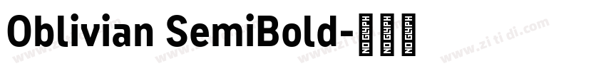 Oblivian SemiBold字体转换